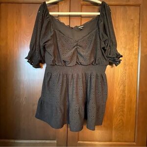 Torrid Eyelet Black off shoulder 2xl